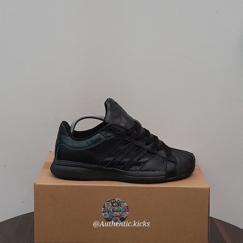 Sepatu Second Casual Superstar Classic Full Black Size 40 24.5 cm