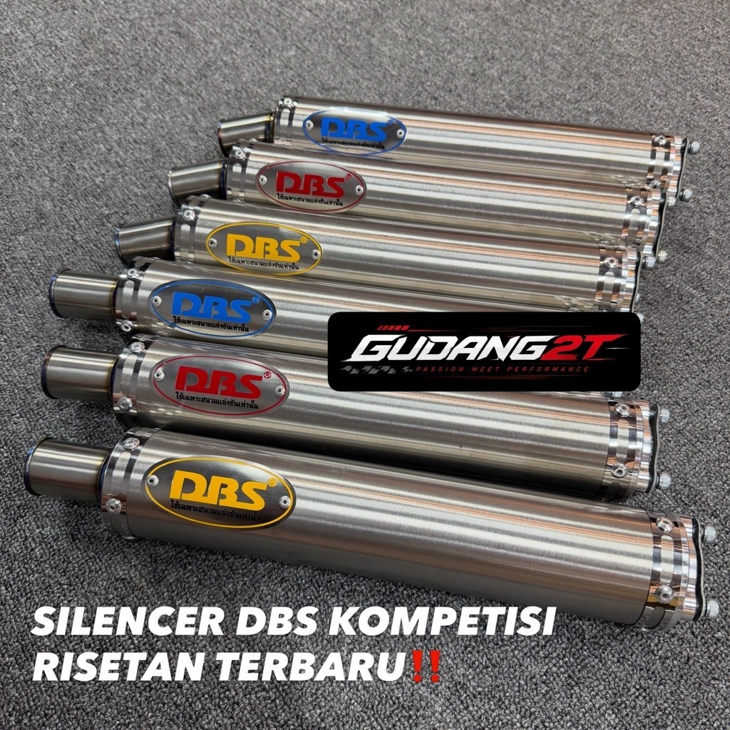 Silencer DBS KOMPETISI AOR77 RISETAN TERBARU DBS TITANIUM SPEK BALAP RACING ORIGINAL DBS Thailand