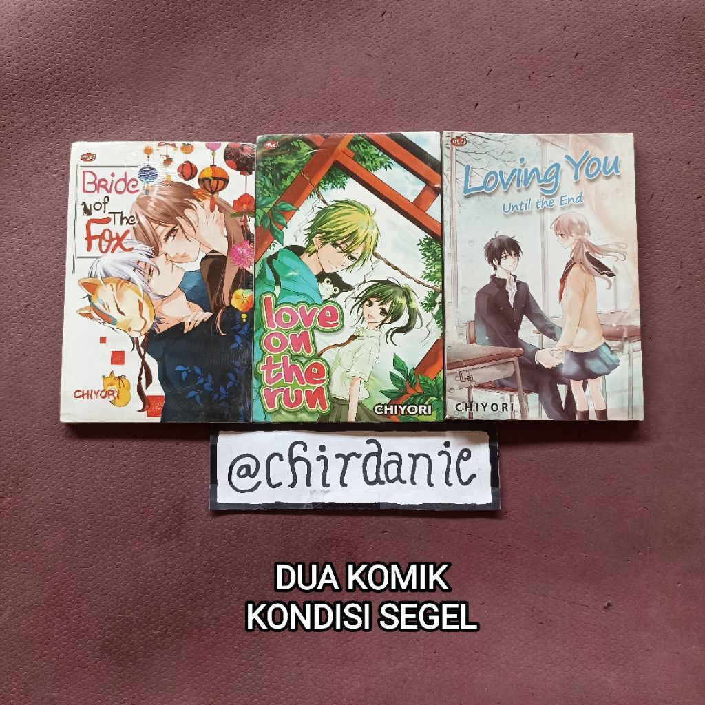 Paket Komik CHIYORI - Love On The Run / Loving You Until The End / Bride Of The Fox / Manga Oneshot 