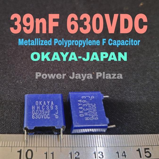 KAPASITOR 0.039UF 39N 39NF 630VDC 630V ORI OKAYA JAPAN CAPACITOR PJP79