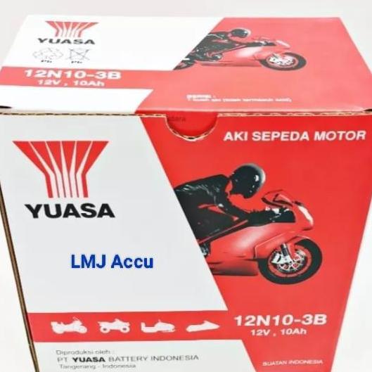 Aki Yuasa 12N-10 3B utk Binter Mercy,Piaggio,Strum Ikan dll