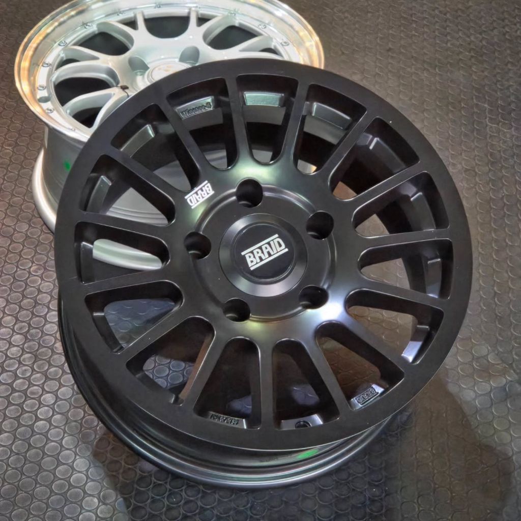 Velg Racing Jimny Katana Escudo Taft Feroza Rep BRAID WINRACE R16x7 Pcd Lubang 5x139,7 ET0 Semi Matt