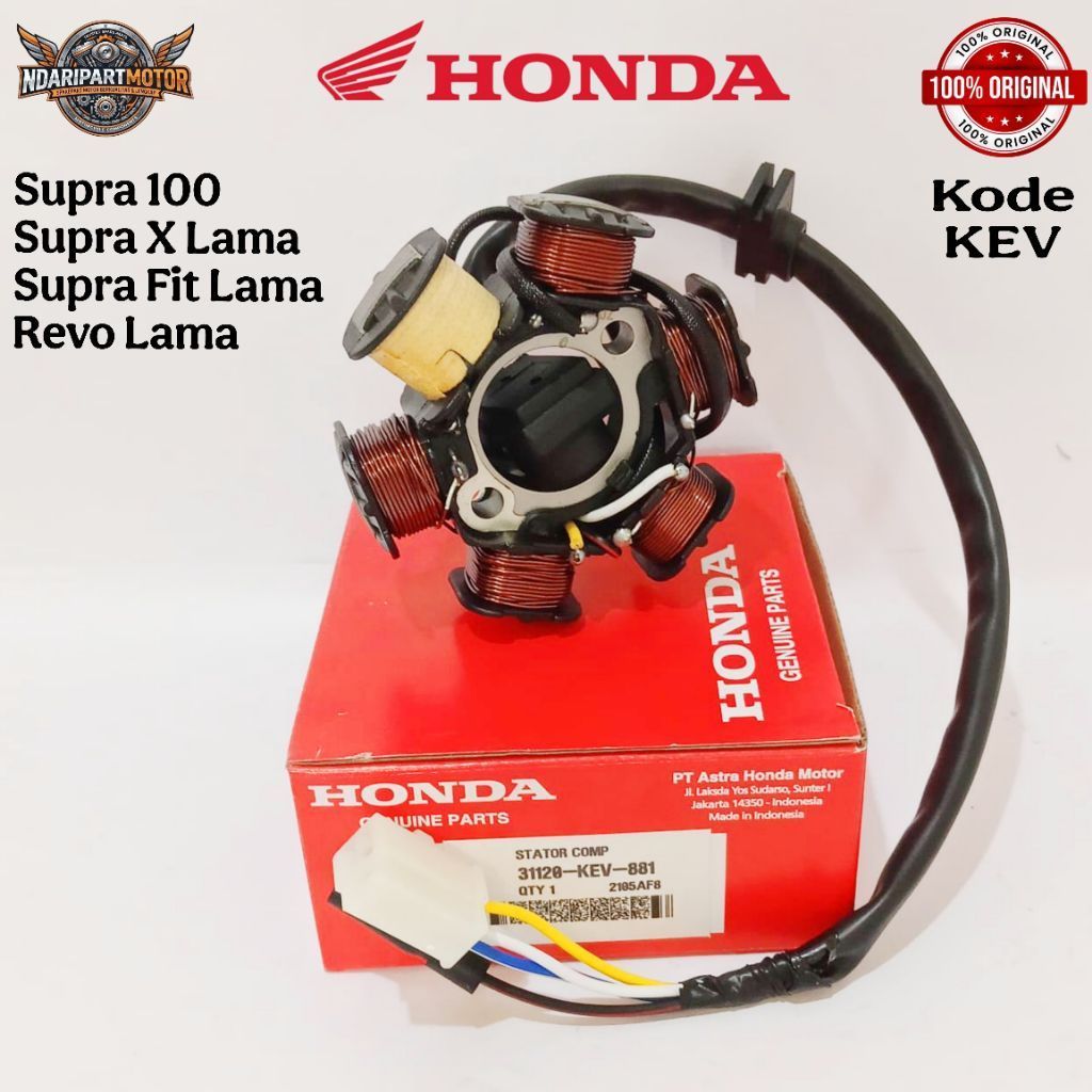 Spul Stator Honda Supra X 100 Grand Legenda Prima Original AHM 31126-KEV-881