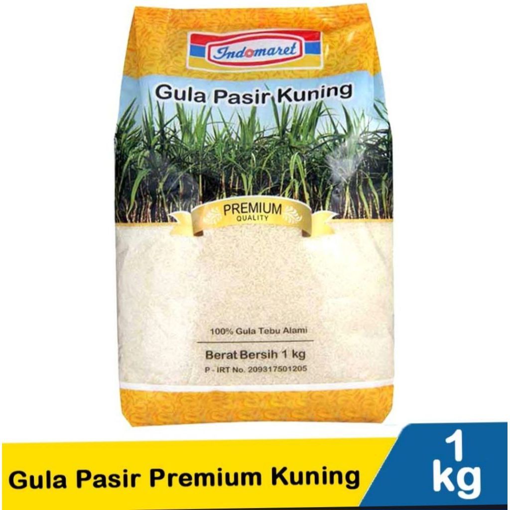 Indomaret Gula Pasir Kuning 1kg