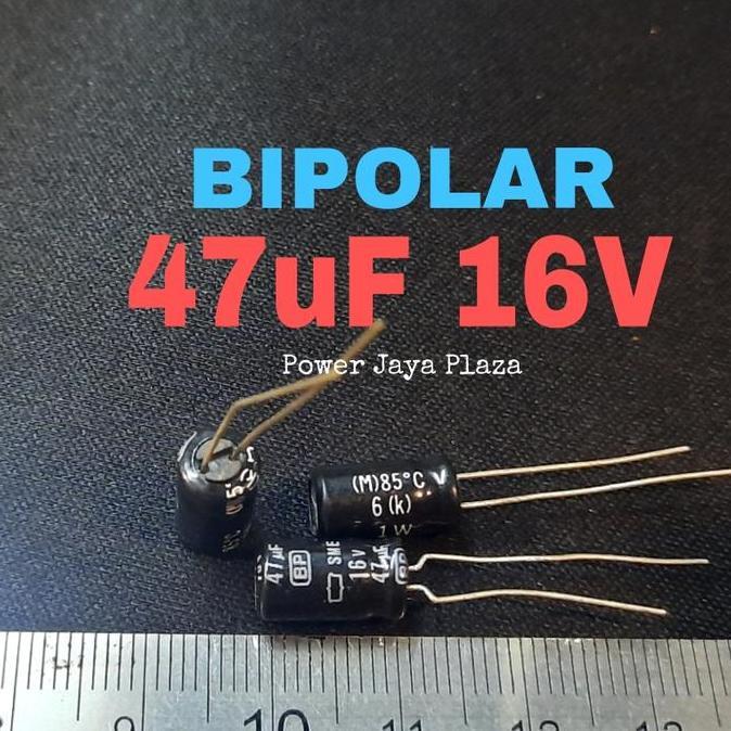 ELCO BIPOLAR BP 47UF16V 47UF 16V NONPOLAR NP NIPPON CHEMICON PJP79