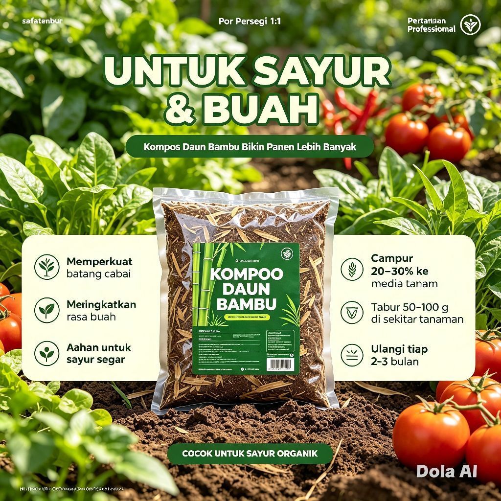 kompos daun bambu