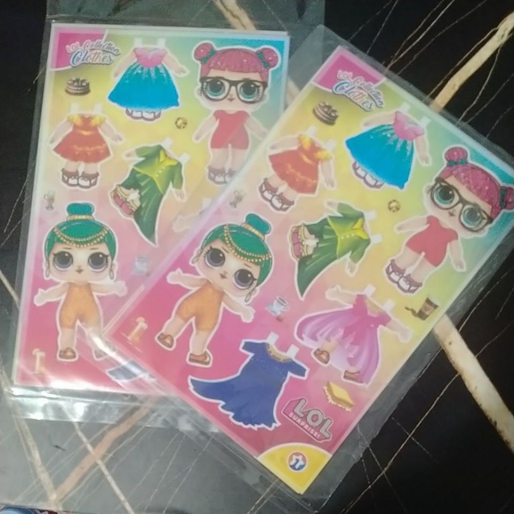 Mainan Boneka kertas Bp-Bp an 1pck isi 5pcs