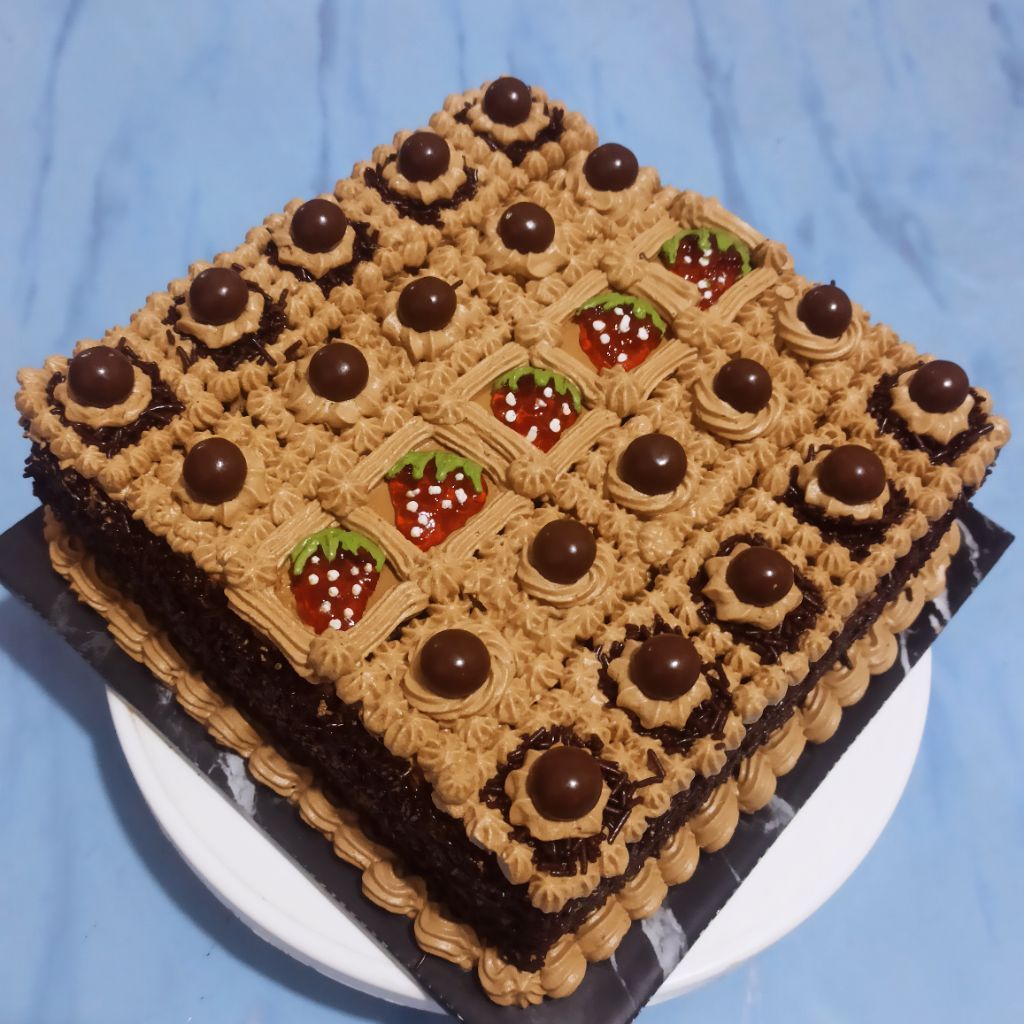 cake potong 22*22cm mocca coklat cerest