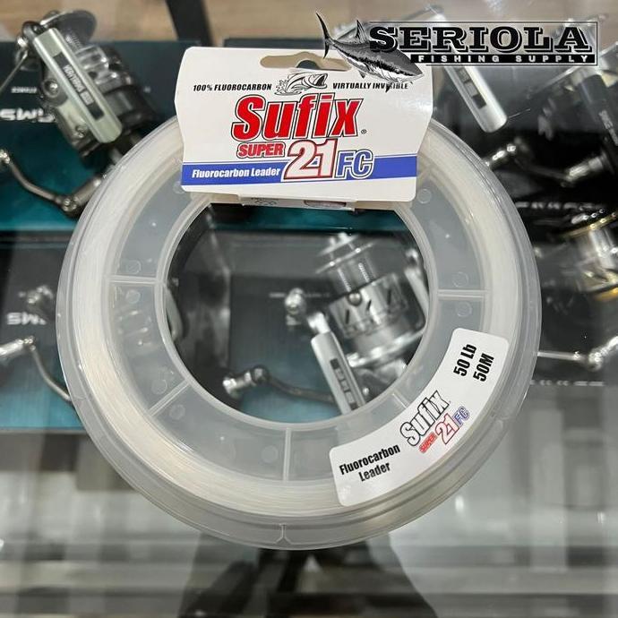 (Masterpiece) LEADER SUFIX SUPER 21FC CLEAR 50M 50lb 60lb