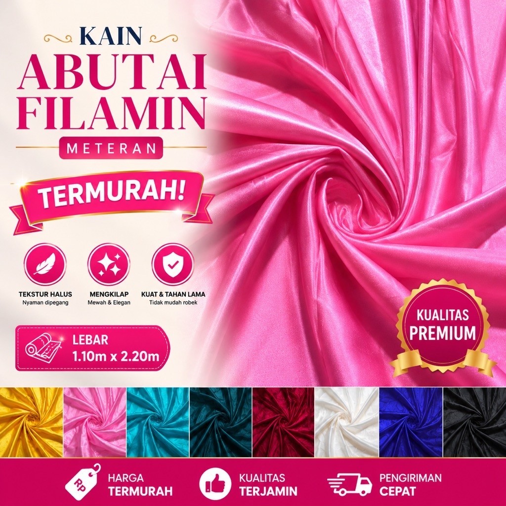 KAIN DEKORASI ABUTAI FILAMIN / KAIN BACKDROP MURAH