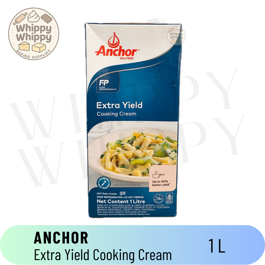 Anchor Extra Yield Cooking Cream 1 Lt - Rich & Creamy / Anchor Cooking Cream