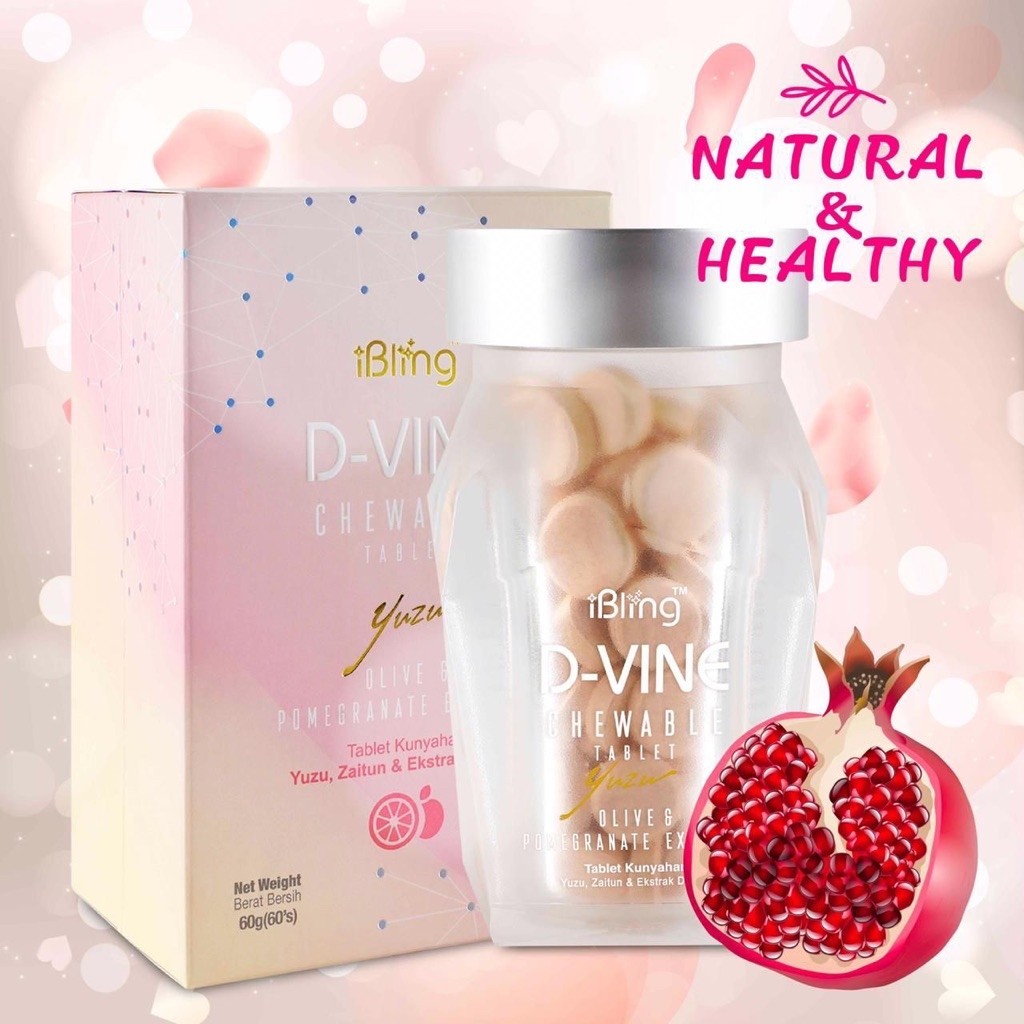 Dvine D-vine collagen kulit original 60butir