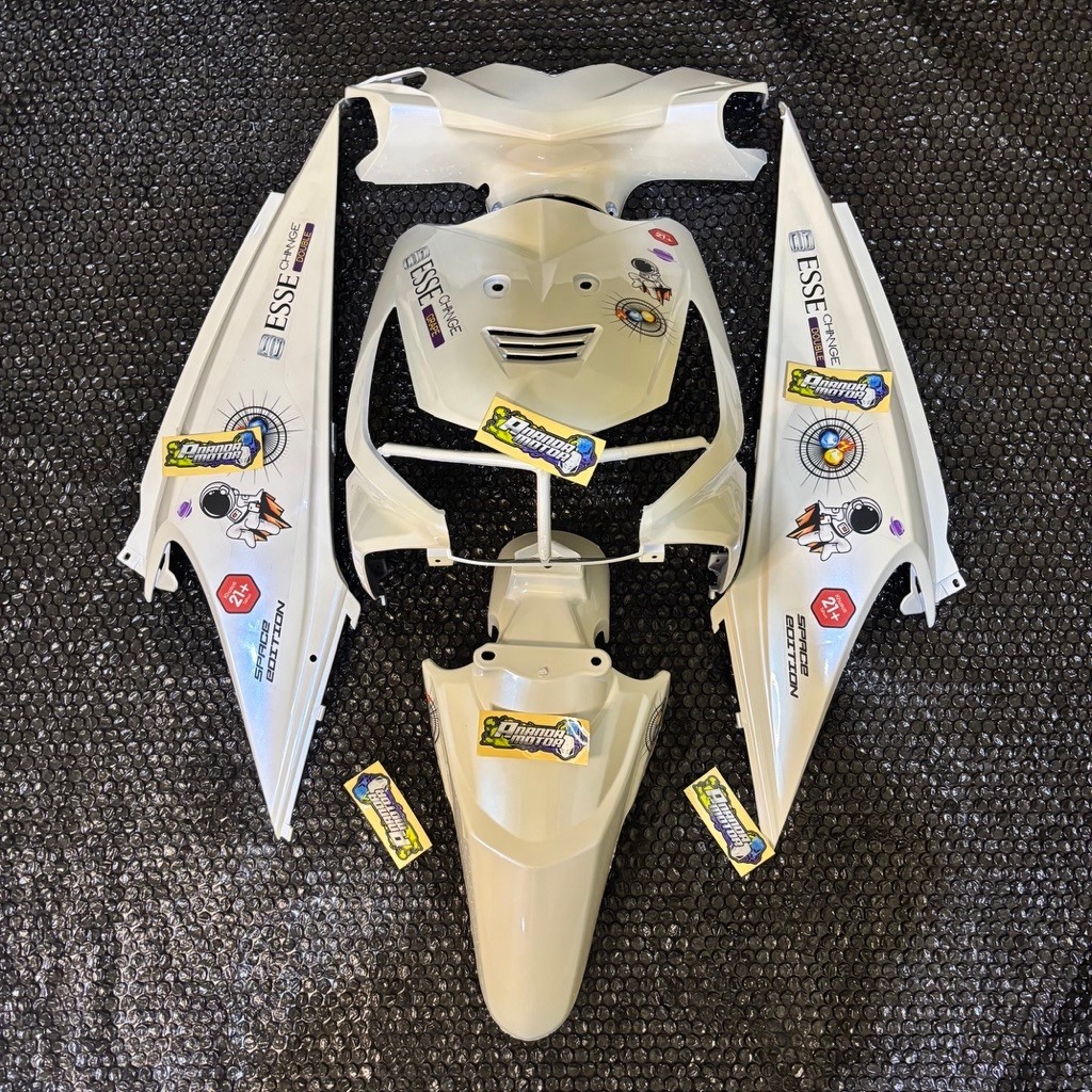 FULL BODY HALUS BEAT KARBU PUTIH LEMBAYUNG BIRU PLUS STRIPING MAXDECAL