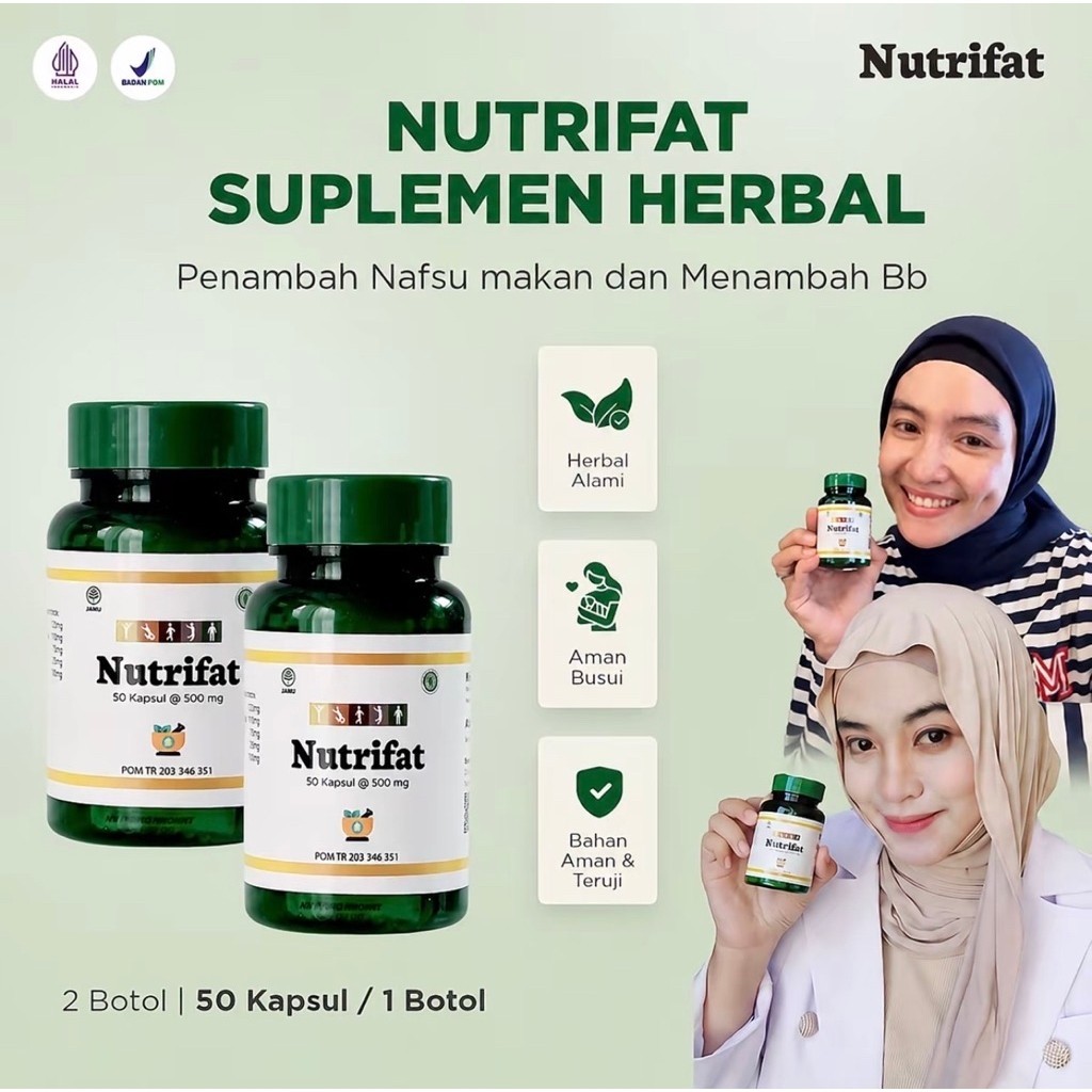 nutrivat vitamin nafsu makan dewasa suplemen penggemuk badan