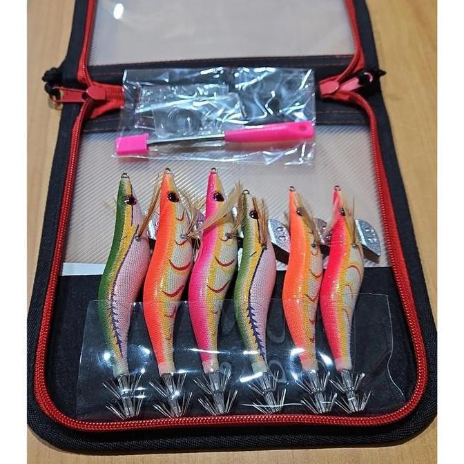 (Masterpiece) Marushin Egi Set Bag Peralatan Mancing Cumi Sotong