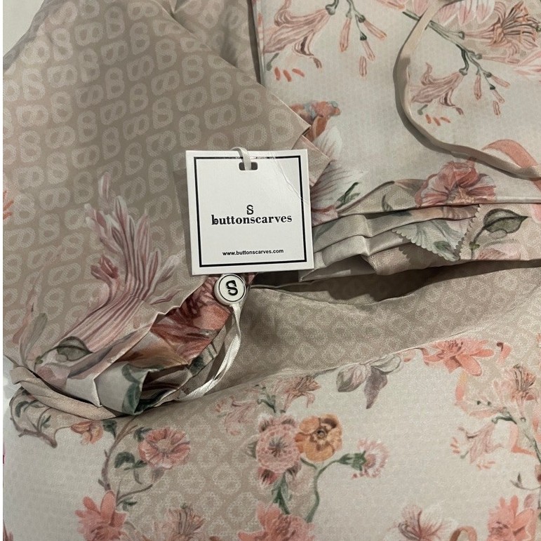 prayer robe mukena button scarves series dandelion sangat mewah dan motif lembut