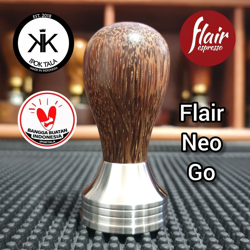39.45mm Wooden Flat Tamper for Flair Classic Neo Flex Espresso Coffee Maker IPOKTALA
