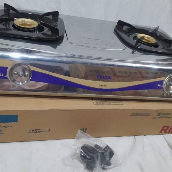 Kompor gas dua tungku  RI-522E merk rinnai