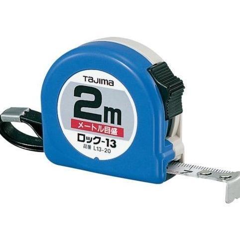 Pilihan - Tajima L13-20Bl Meteran Tukang 2 Mtr Measuring Tape Lock-13 Metric Scale 2M