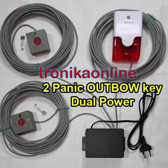 Pilihan - 2 Panic Button Alarm Set Tombol Panik Darurat Emergency Rumah Sakit