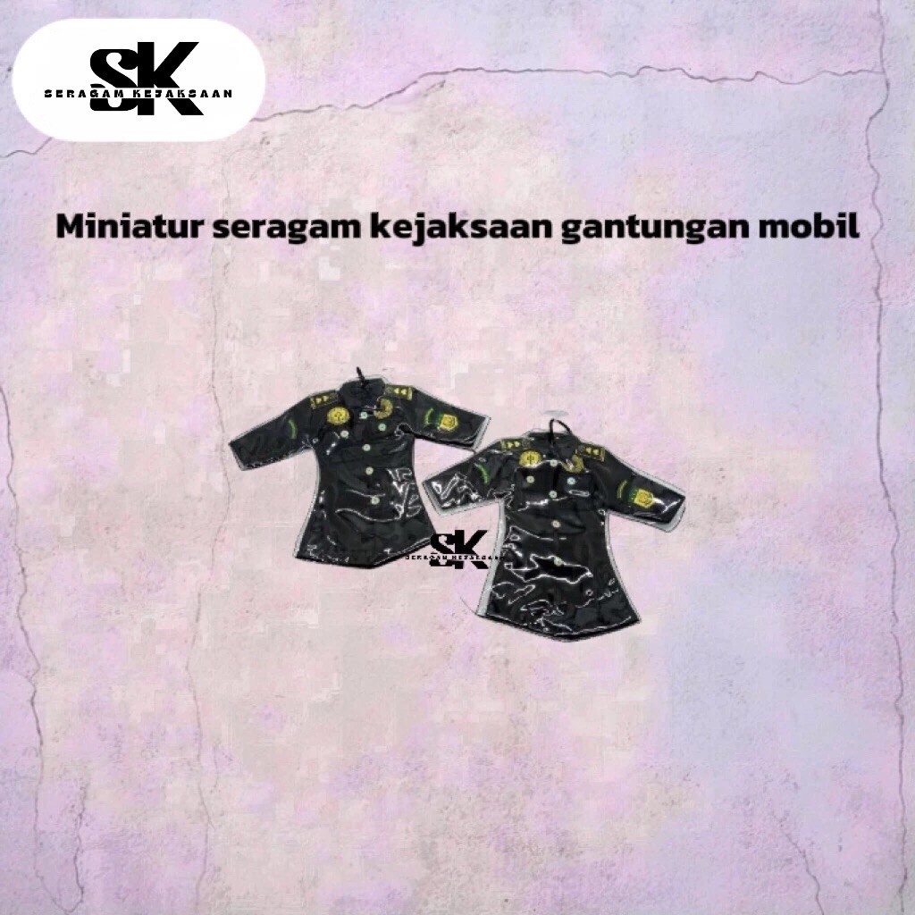 Miniatur seragam kejaksaan