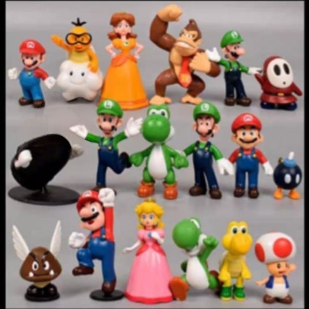 figure Mario super Mario bros topper cake mario