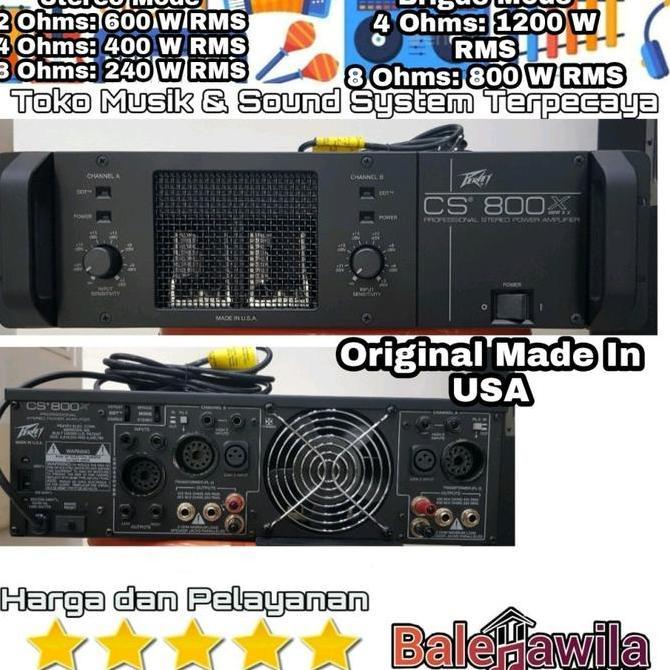 TERBARU - Power Ampli Amplifier Peavey Cs800 Cs 800 Cs-800 Original Ori USA