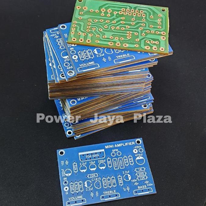 PCB MINI AMPLIFIER MONO DC 12V MENGGUNAKAN IC TDA2005 TDA 2005 PJP79