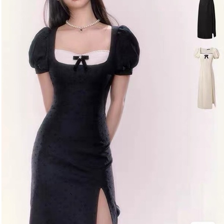 UNDERPASS black and white long dress