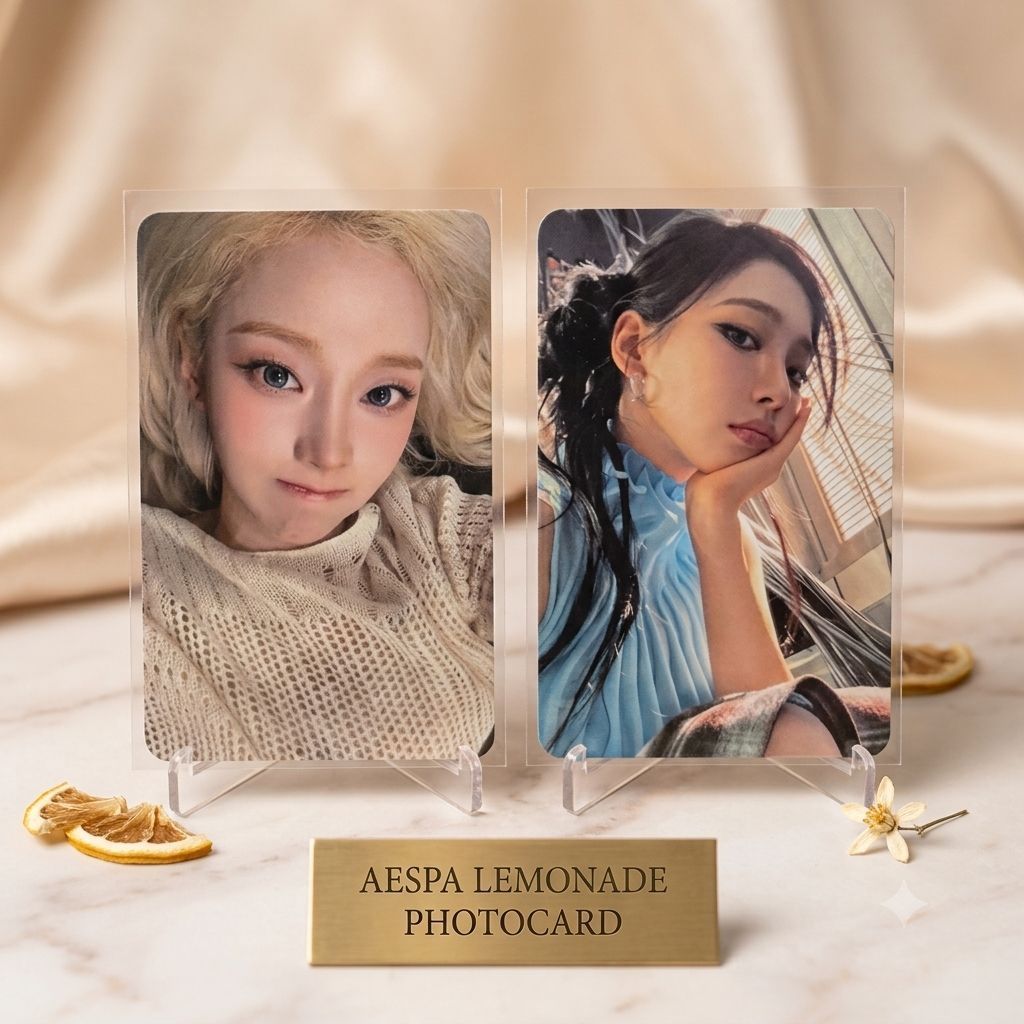 [AESPA LEMONADE PHOTOCARD] Photocard Aespa Karina Winter Lemonade Everline Lucky Draw 2.0 3.0