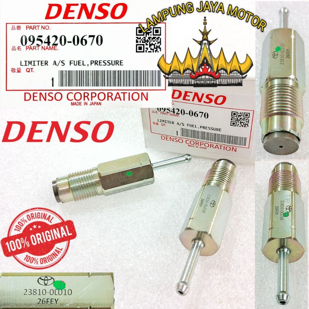 VALVE LIMITER / SENSOR LIMITER PRESSURE TOYOTA HILUX / FORTUNER / INOVA ( DENSO JAPAN )