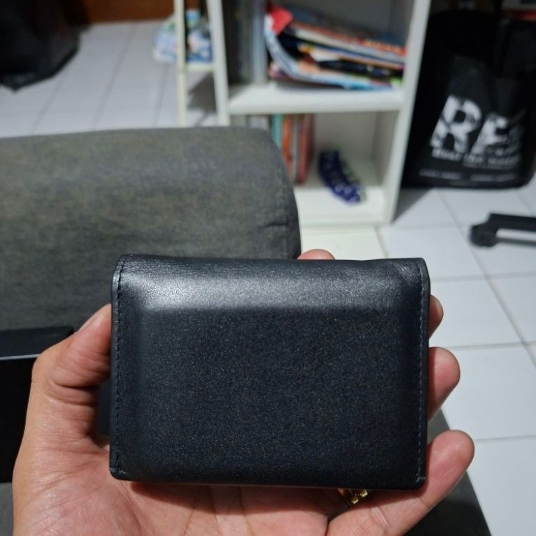 Dompet TUMI Wallet Gusseted Card Case Black Smooth Original