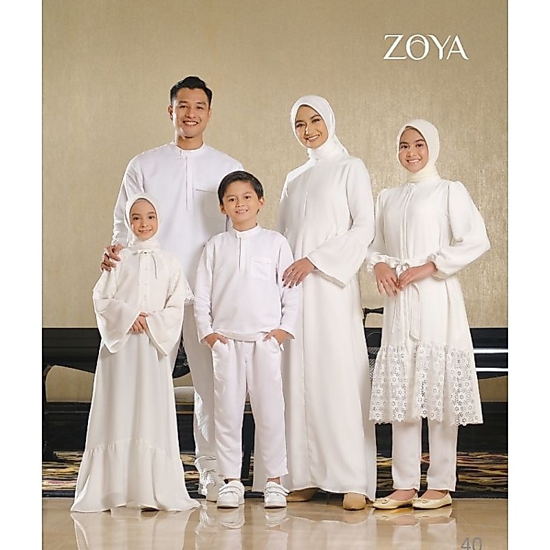 Zoya Gamis Anak Putih Erina, mizuna,Razuni dress