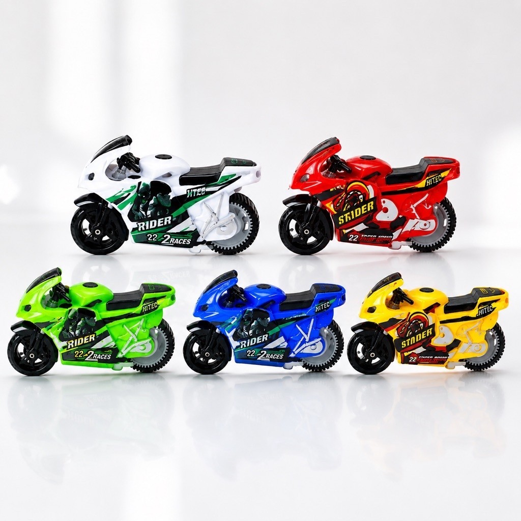 Mainan Miniatur Motor GP Spin Go Motor Rossi Main Anak Star Raider