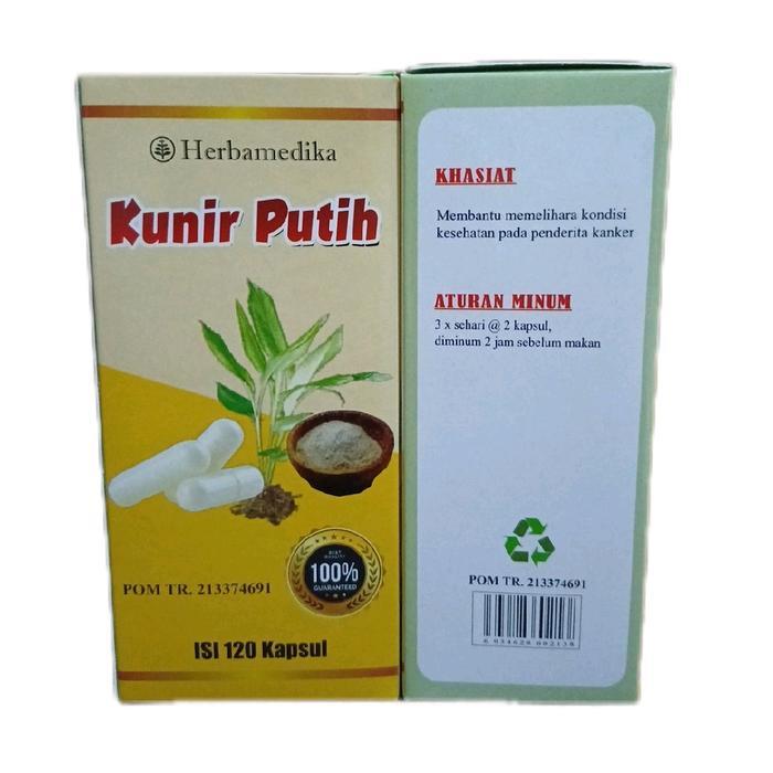 Kapsul Kunir Putih Herbamedika 120 Kapsul
