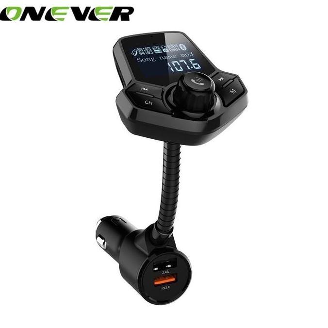 ONEVER HY91 BLUETOOTH 4.1 FM MODULATOR CAR KIT LCD DISPLAY QC3.0 2.4A PROX