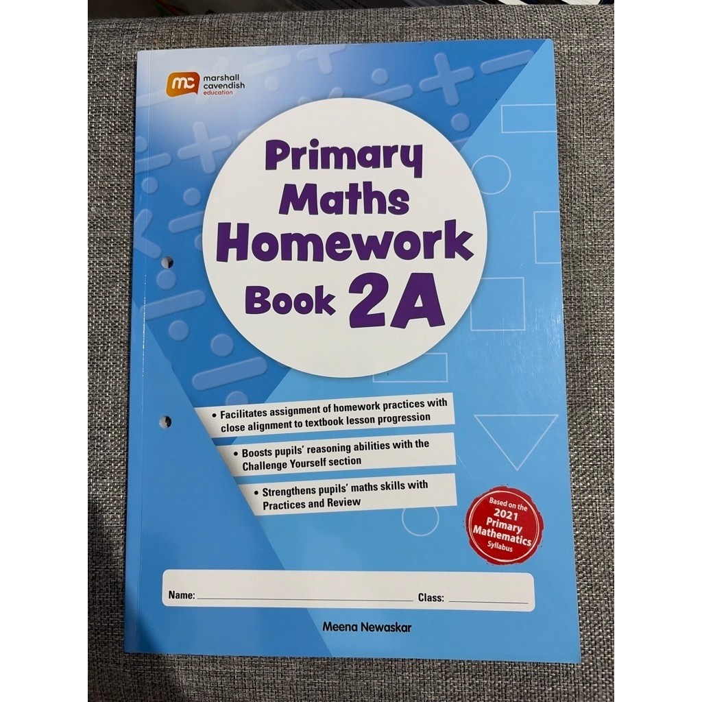 PRIMARY MATHS HOMEWORK BOOK 2A MARSHALL CAVENDISH