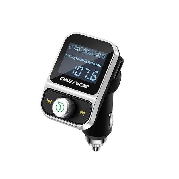 ONEVER HY88 BLUETOOTH 4.1 FM MODULATOR 3.1A 1.44 DISPLAY FLAC SILVER PROX