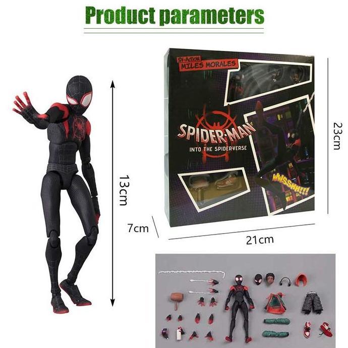 Figure Miles Morales Sentinel Sv Perer Parker Mafex spiderman spider