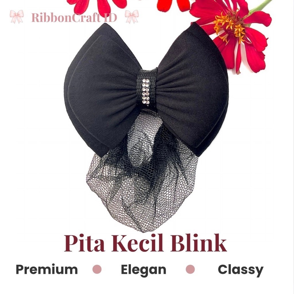 Jepit Cepol Rambut Hairnet Premium Korea | Pita Kecil Blink Blink untuk Sanggul & Hairdo
