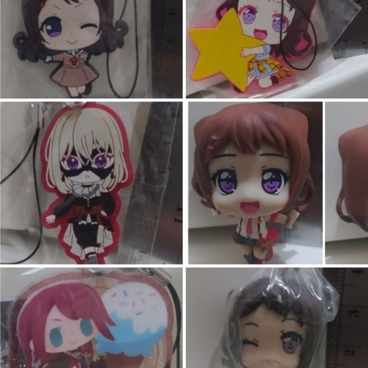 BanG Dream  Bandori ave Mujica roselia Mini Figure with Ball Chain Original Bushiroad