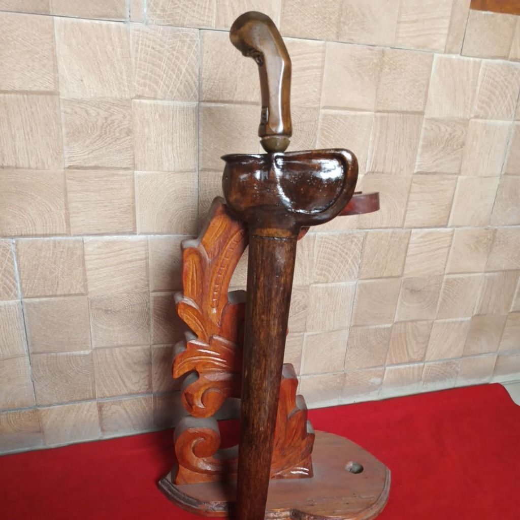 Keris Omyang Jimbe/Putut Kembar Luk 11 Garapan Halus,Pamor Wengkon Isen
