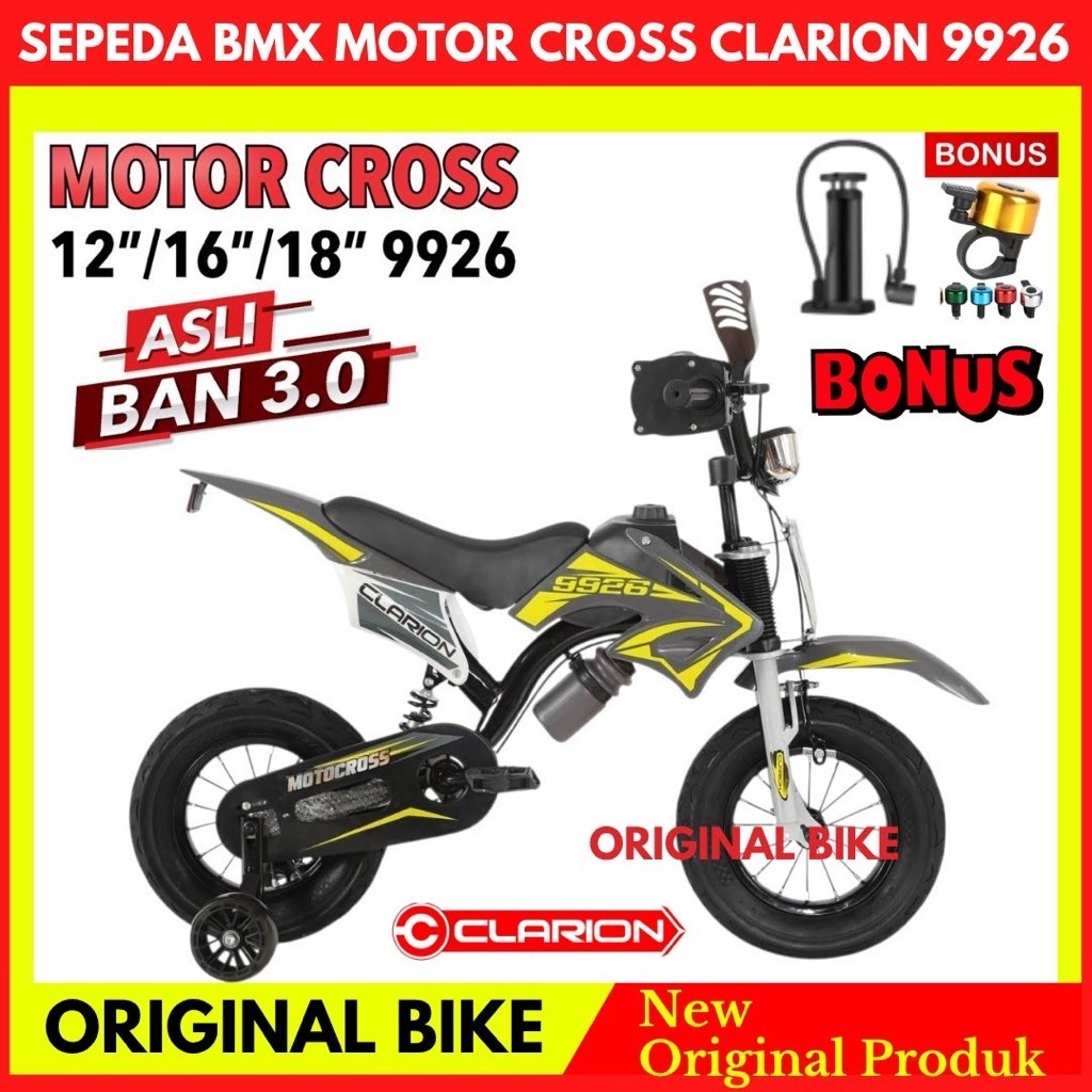 Sepeda Anak Laki Laki 18 Clarion 9926 Trail Motor Cross Terbaru