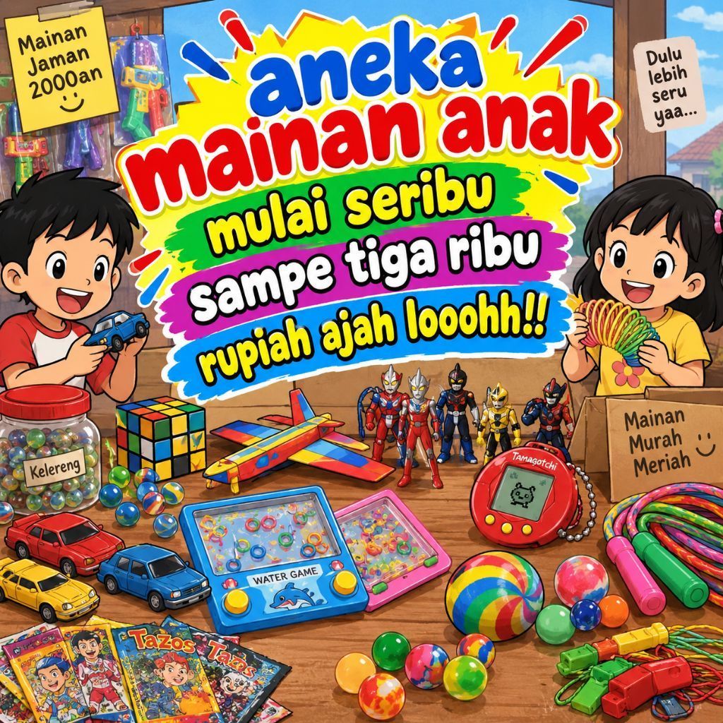 Aneka Mainan anak kecil tahun 2000an