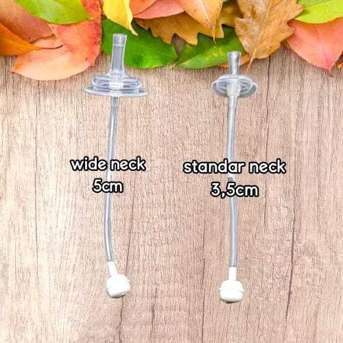 GB - HK Sedotan Pengganti Botol Susu Bayi Anak | Pengganti Sedotan Dot Nipple Standard Slim Neck, Wi