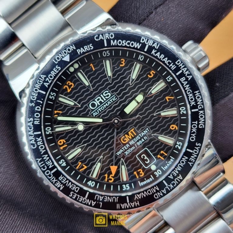 Jam Tangan Rare Luxury Original Oris TT1 GMT Automatic Swiss Made