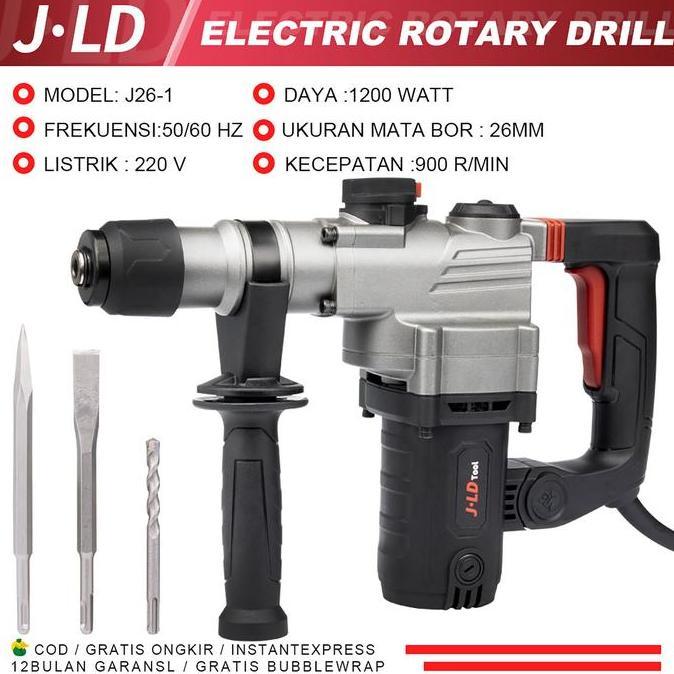 PAPPITSON JLD Mesin Bor Bobok Beton Rottary Hammer Drill 26-1 Rotary Hammer Mesin Bobok BETON TEMBOK