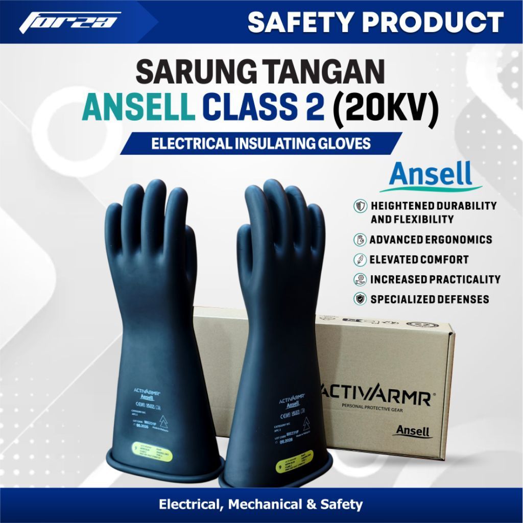 Ansell Sarung Tangan Karet Ansell 20kv class 2
