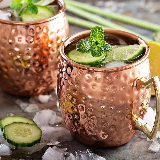 Prete - Gelas Moscow Vintage Klasik 550Ml Model Tembaga Moscow Mule Mugs Cup Stainless Gelas Moscow 