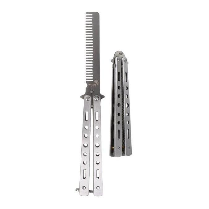Sisir Lipat Besi Butterfly Balisong Training Knife Csgo Knifezer